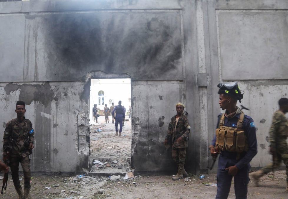 Photo d'archives : une explosion pres du bureau du maire a mogadiscio