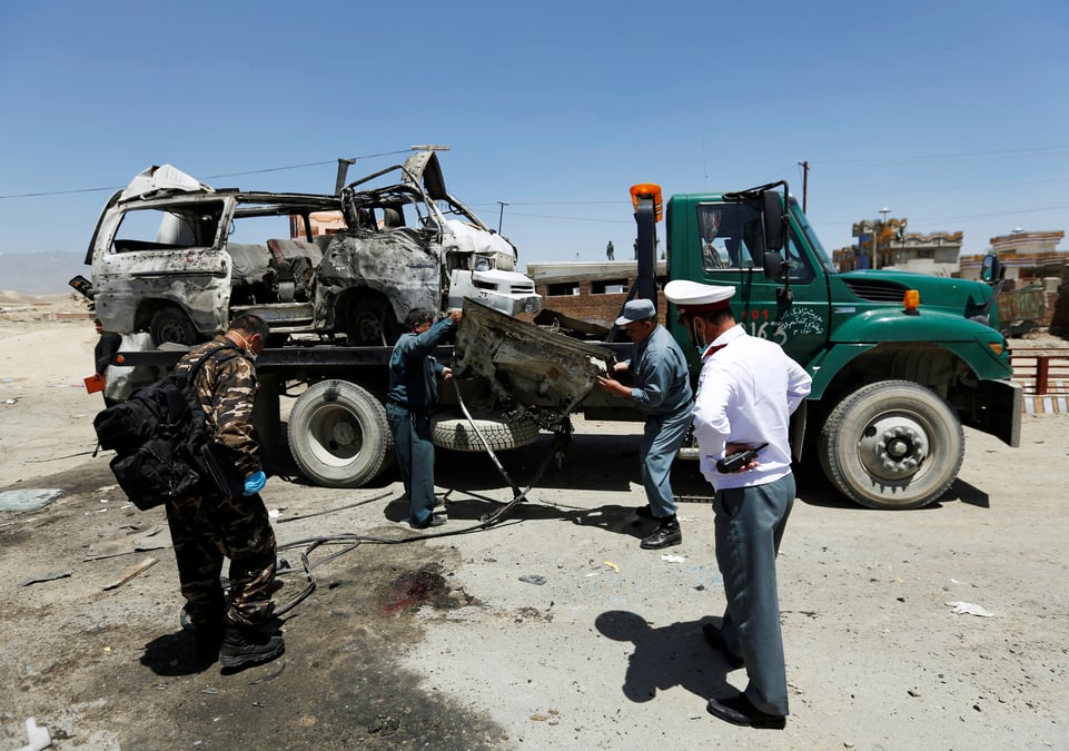 Attentat sanglant a l'ouest de kaboul