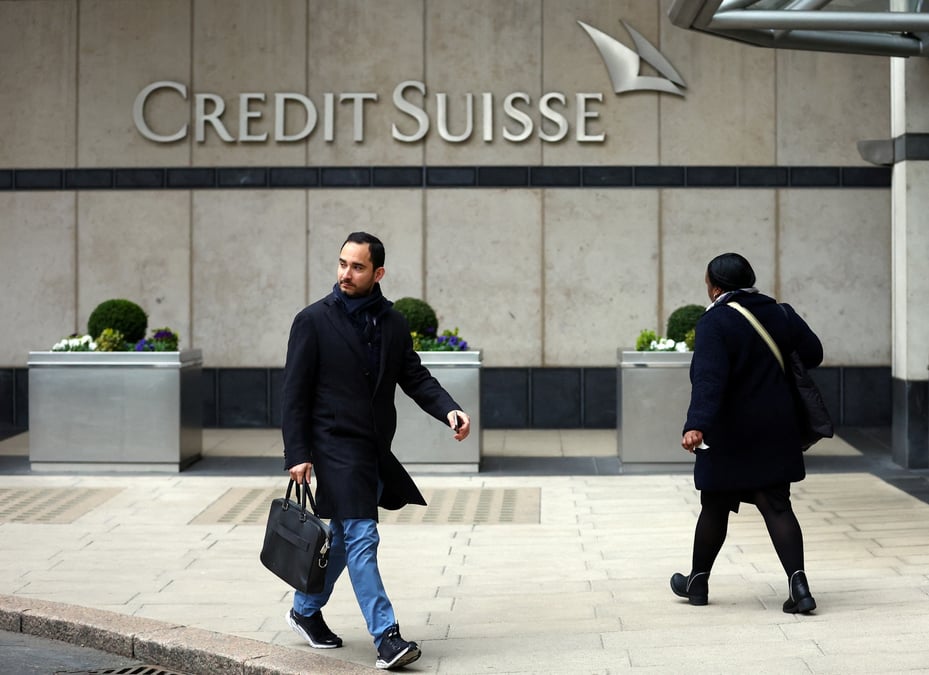 Le bureau de credit suisse a londres