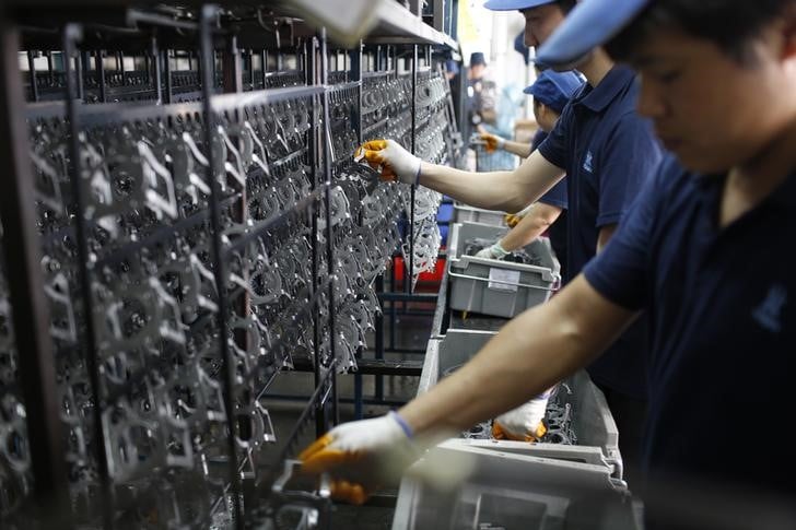 Le secteur manufacturier chinois à l'arrêt en novembre