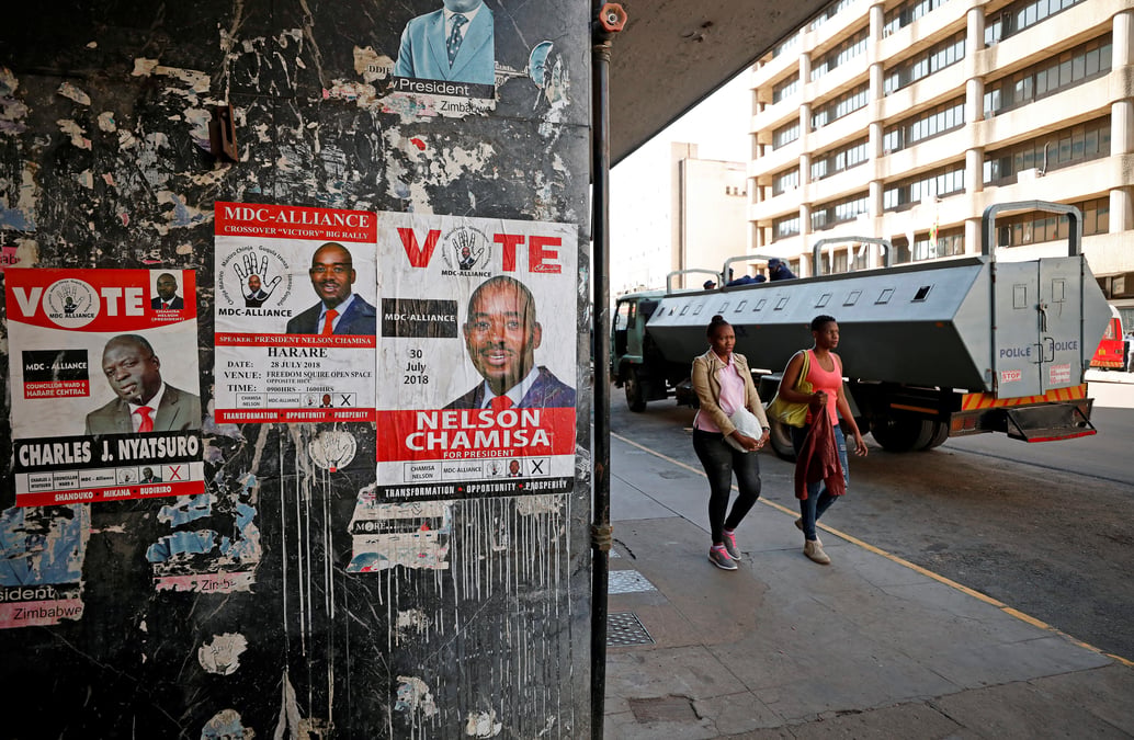 La police zimbabweenne encercle le siege du mdc a harare