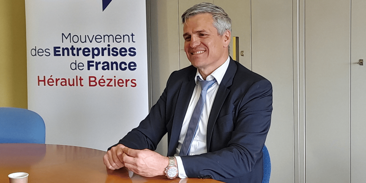 Matthieu Ourliac, président du Medef Hérault Béziers.