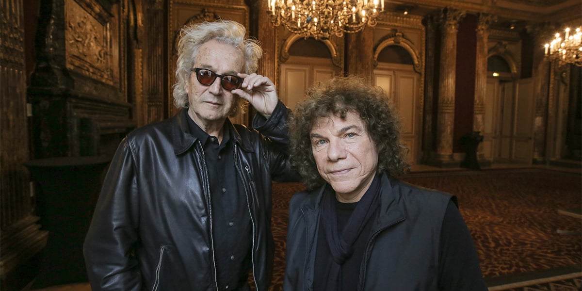 Richard Cocciante et Luc Plamondon, respectivement compositeur et parolier de « Notre-Dame de Paris »