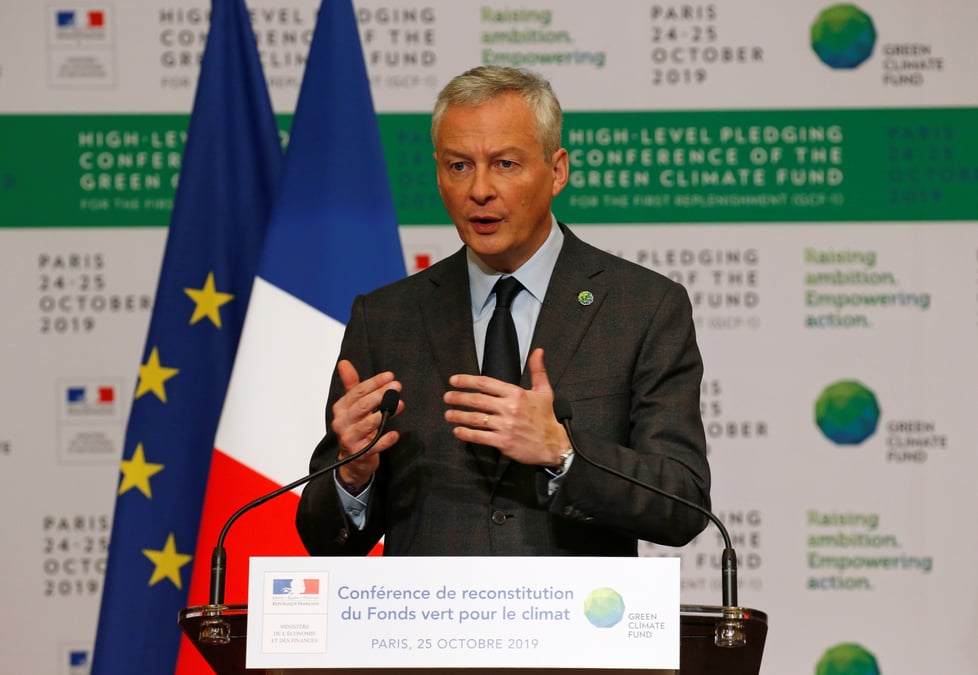 A l'ouverture de la conférence, le ministre des Finances, Bruno Le Maire, avait qualifié cette reconstitution du Fonds vert "d'ambitieuse, malgré le retrait des Etats-Unis de l'accord de Paris".