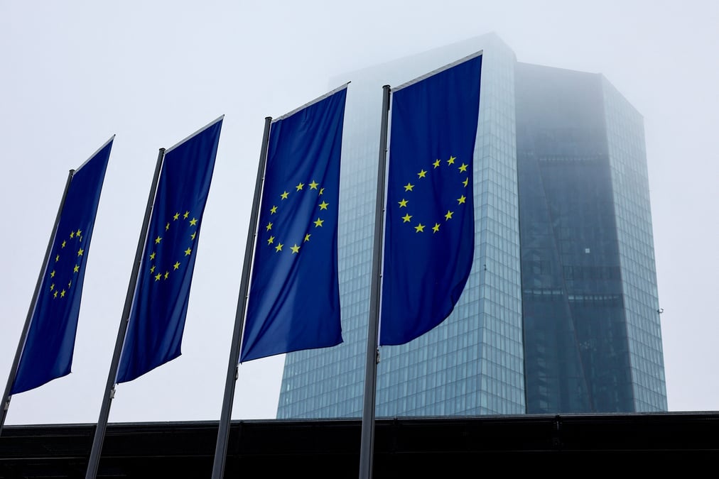 La banque centrale europeenne, a francfort