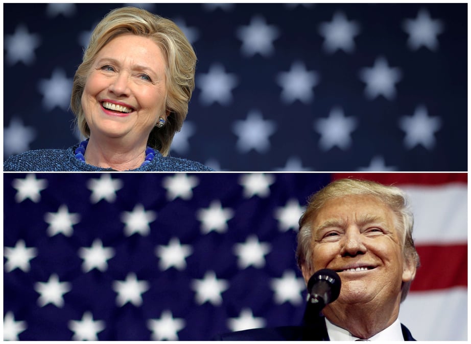 Clinton devant trump dans les intentions de vote