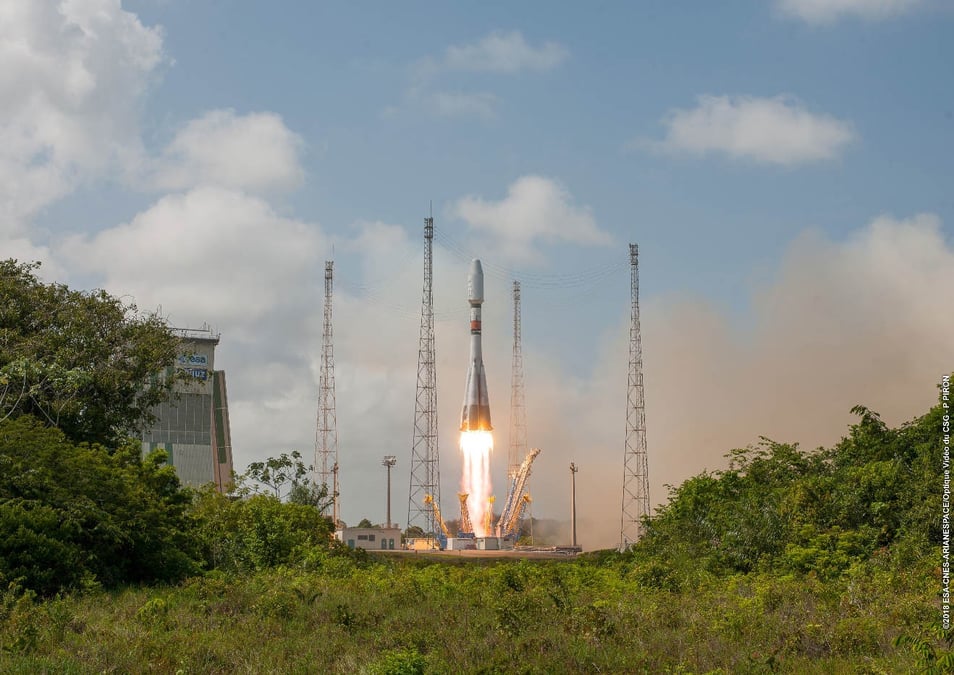 Soyuz launches with CSO-1.