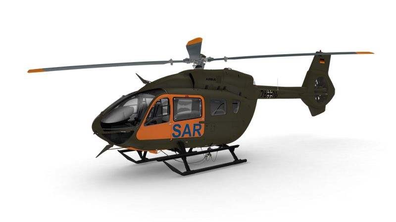 L'armée allemande mettra en oeuvre les H145 pour les missions de recherche et sauvetage.
