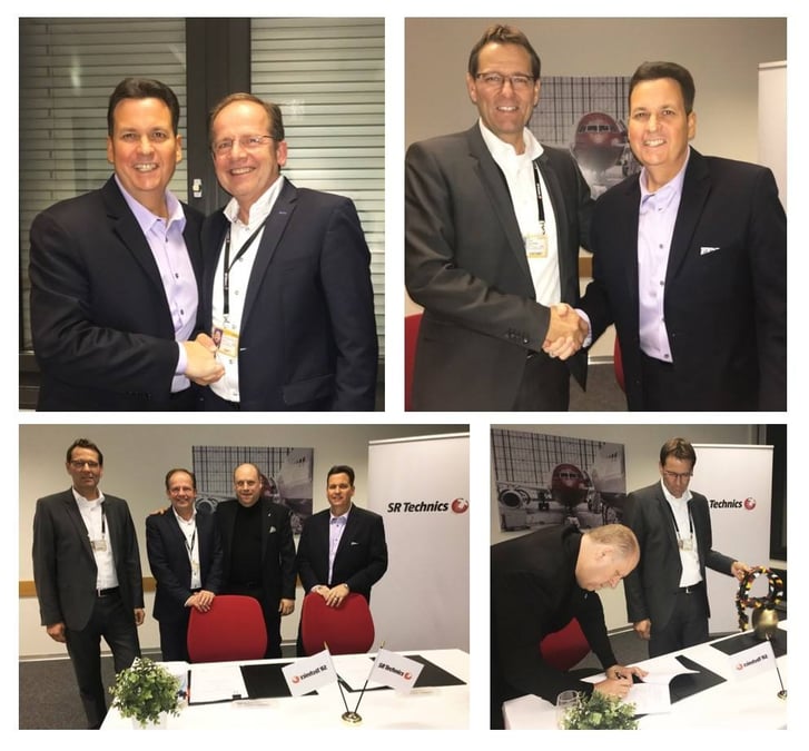Signature du partenariat entre SR Technics et VAS Aero Services.
