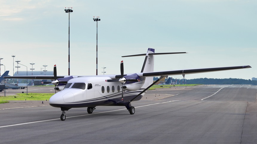 Vue d'artiste du Cessna SkyCourier, commandé à 100 exemplaires par Fedex express.