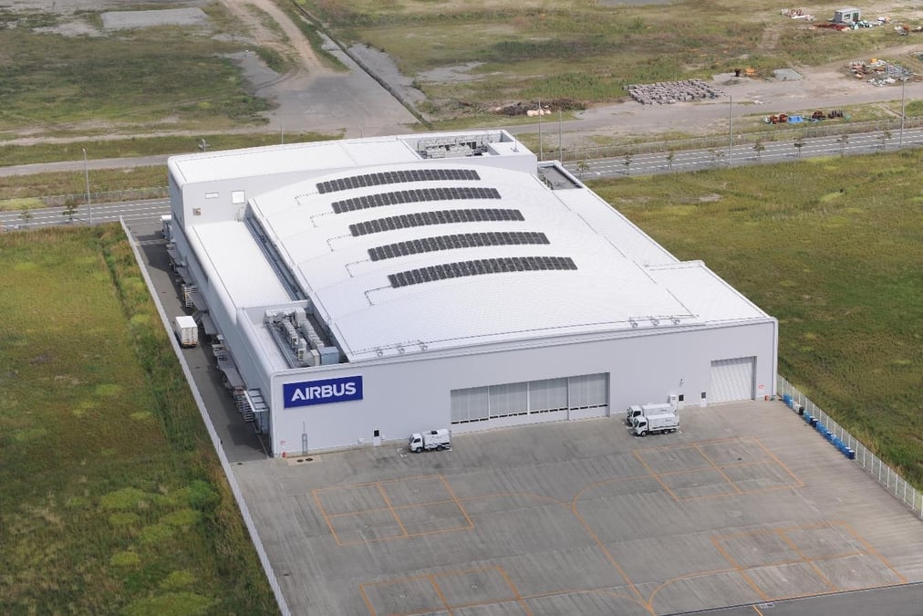 Le site actuel d'Airbus Helicopters à Kobe au Japon.