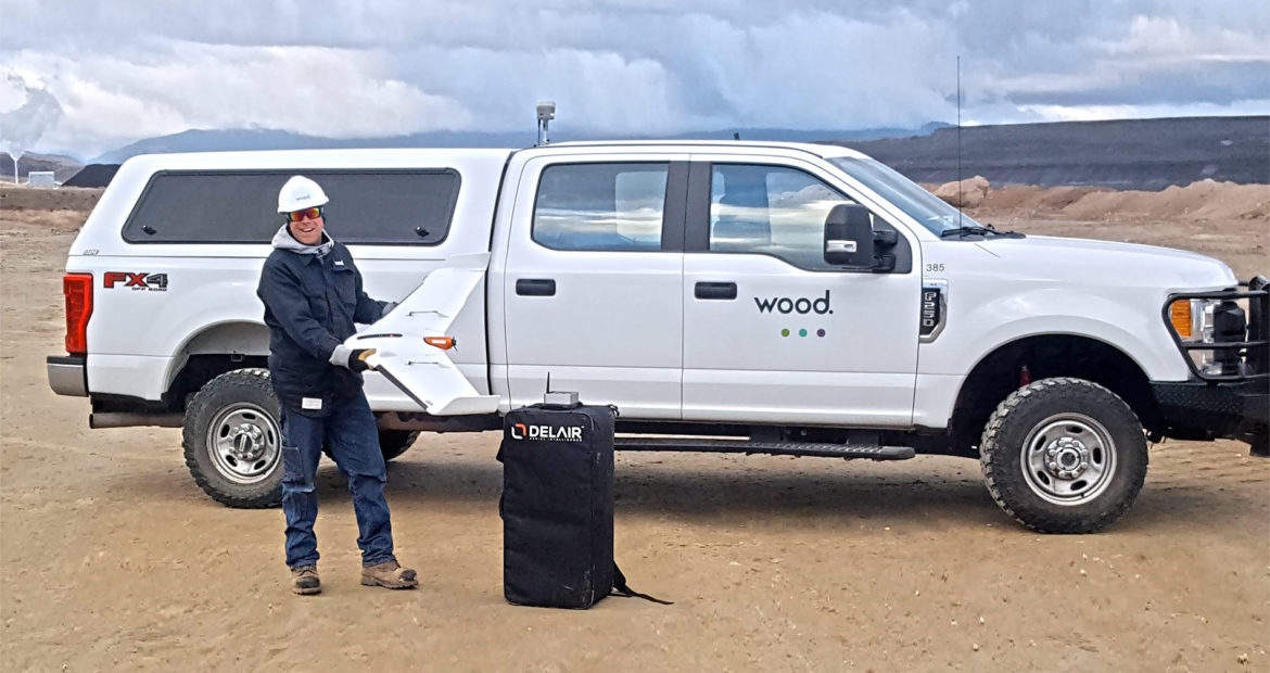 Delair vend son drone UX11 à l'entreprise Wood.