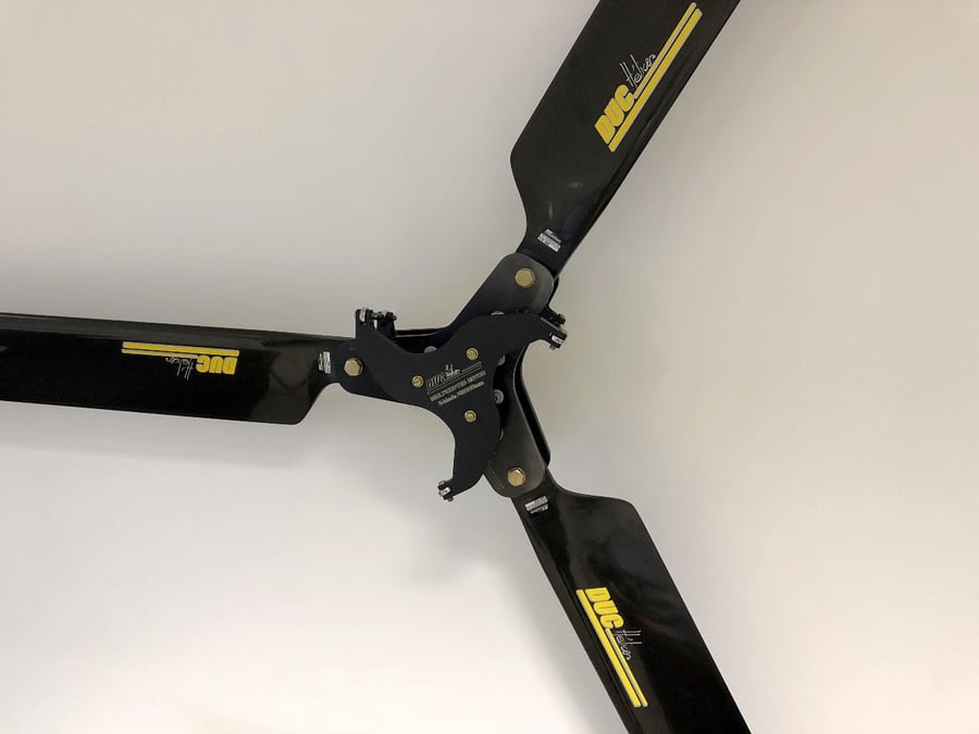 Duc Hélices produit désormais des rotors et pales de rotors pour hélicoptères et multicoptères.