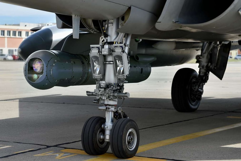 Le TALIOS, nouveau pod de désignation laser du Rafale F3-R.