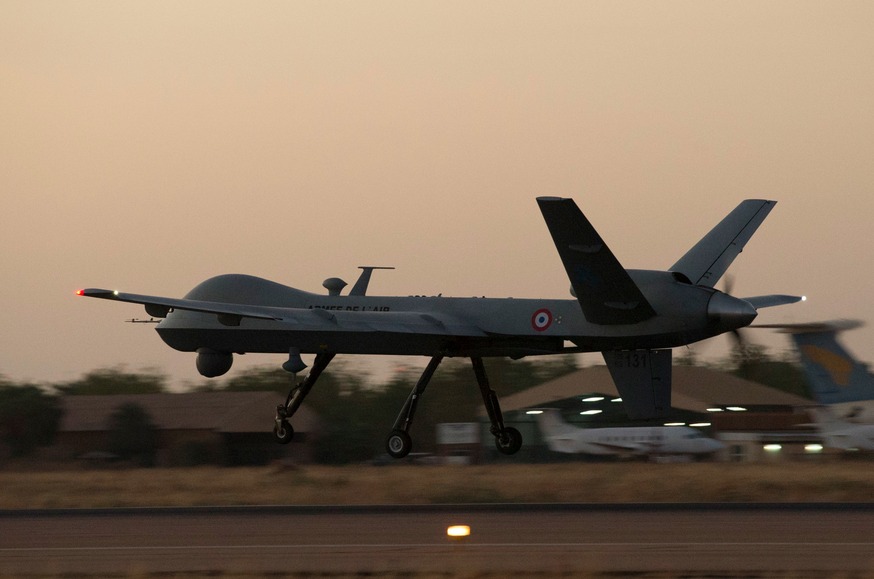Un Reaper français s'est crashé en Afrique.