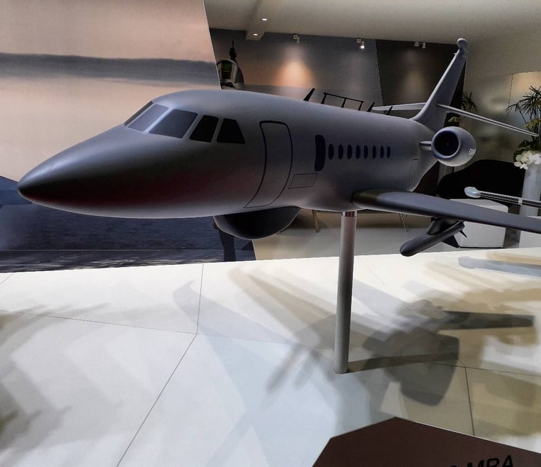 Le Falcon 2000 MRA présenté par Dassault Aviation au dernier salon Euronaval.