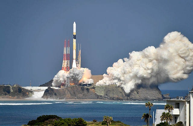 H-2A launches with GOSAT-2 and KhalifaSat.