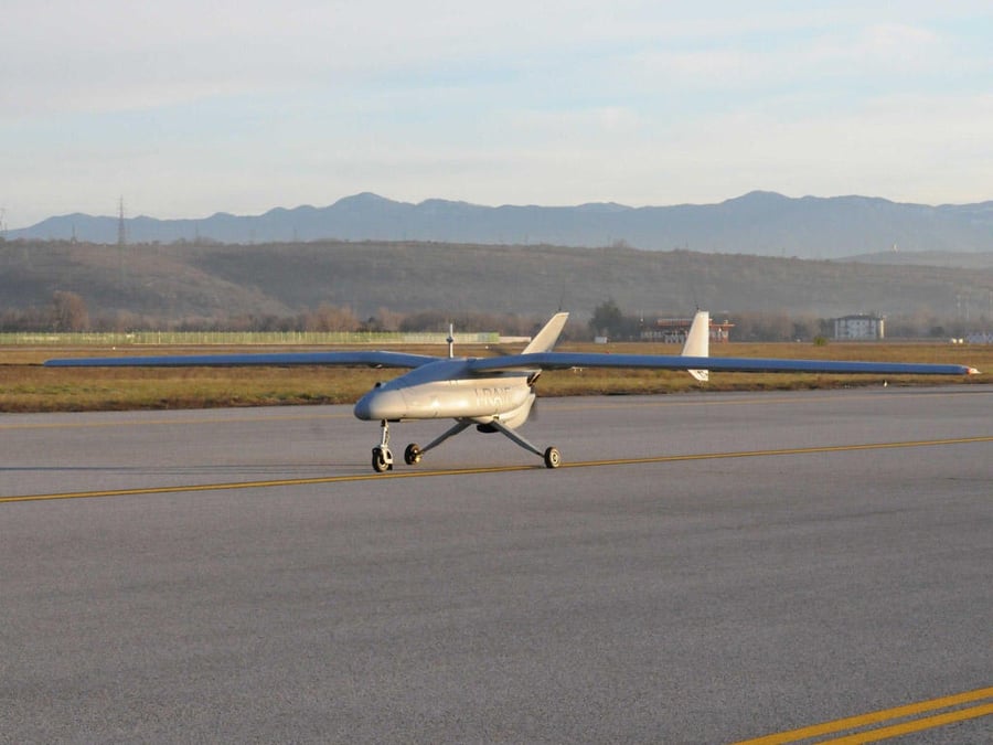 Leonardo a intégré un nouveau système de propulsion sur son drone Falco EVO.