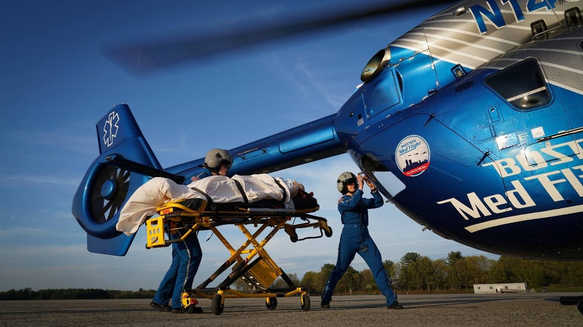 H145 operated by Boston MedFlight.