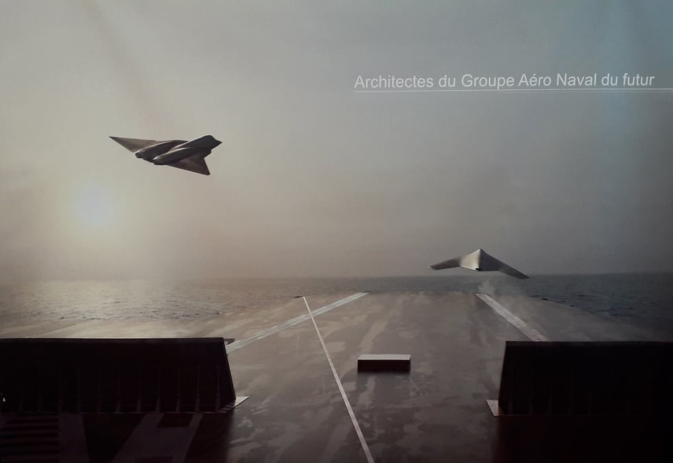 Le SCAF sera embarqué sur le futur porte-avions.