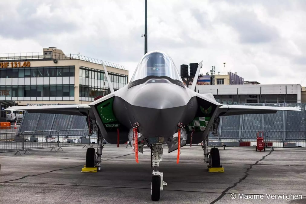 F-35A Lightning II de l'USAF au SIAE 2023.