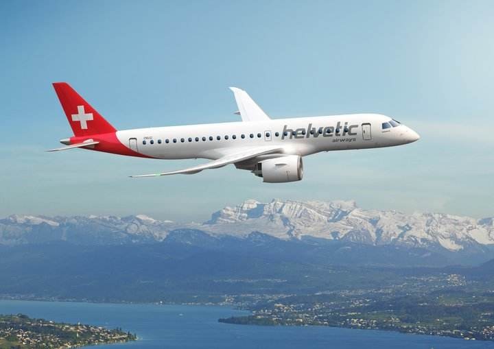 Helvetic Airways doit réceptionner ses premiers Embraer E190-E2 à partir de la fin 2019.