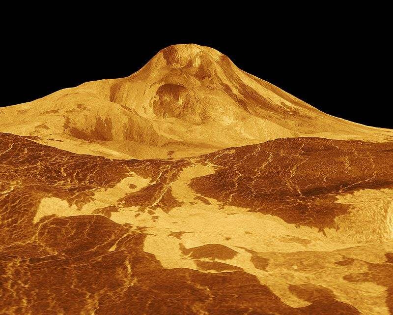 Maat Mons révélé par Magellan en 1991