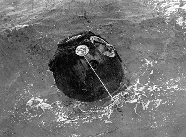 Récupération en mer, le 21 septembre 1968