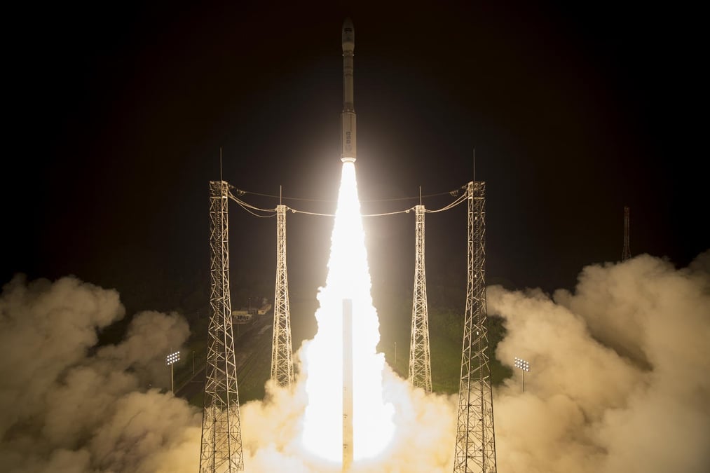 Vega lift-off with Sentinel-2B.