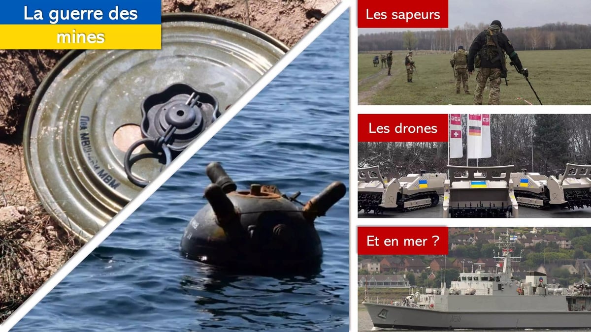 La guerre des mines en Ukraine : quels moyens pour déminer ? Et les mines en mer Noire ?
