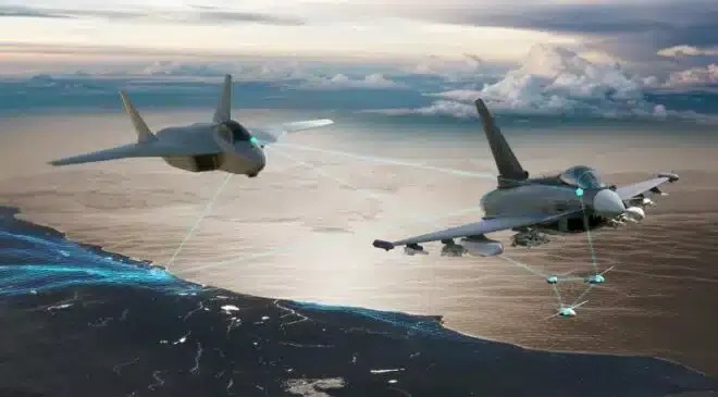 L'Intelligence artificielle au cœur du programme SCAF : traitement des données de senseurs et optimisation de la coordination entre équipage et drones.