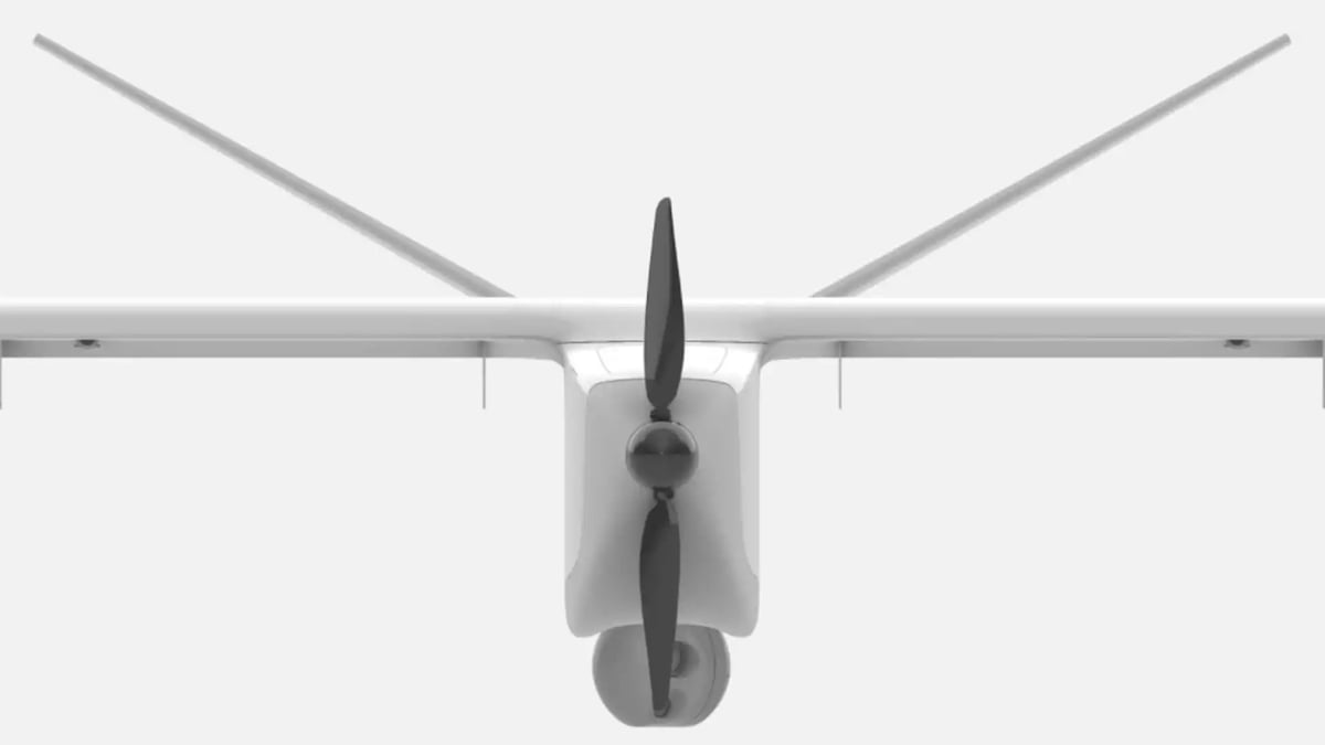 Drone de reconnaissance DT46 de face.