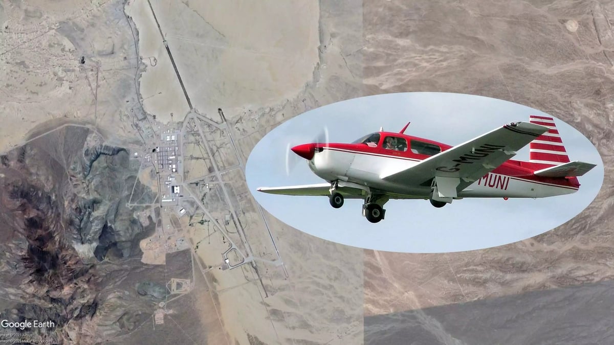 Zone 51 et avion de tourisme M-20 (pour illustration).