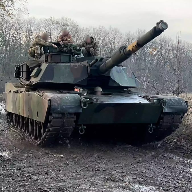 Char de combat M1A1 SA Abrams ukrainien.