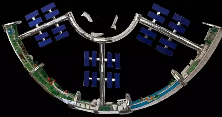 Image partielle du « Volodia Ring 2030 » conçu par le groupe Charles Pelleray (5 sections sur 12).