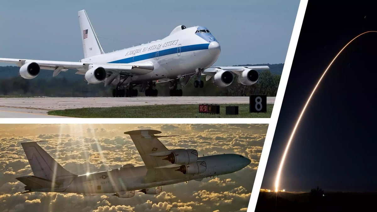 E-4B Nightwatch, E-6B Mercury et LGM-30G Minuteman III.
