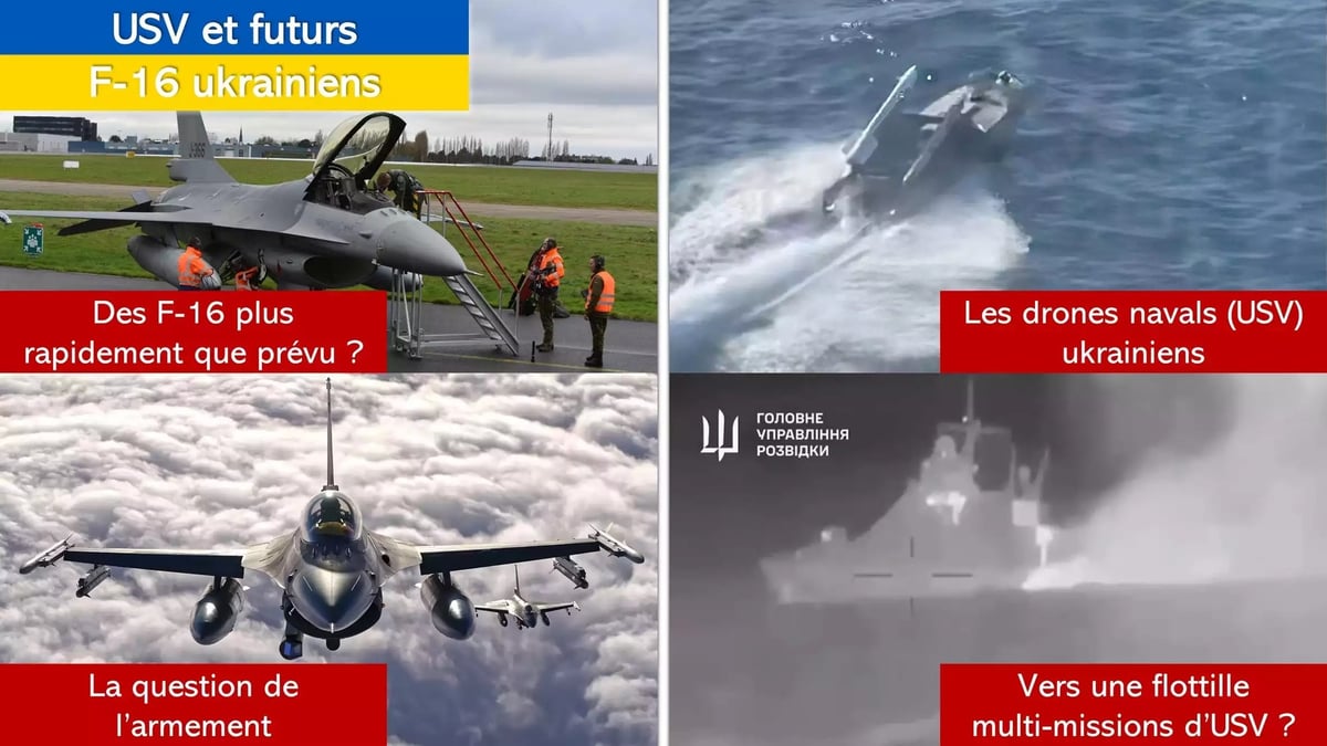 L'Ukraine développe ses drones de surface, vers une arrivée plus rapide des F-16 ?