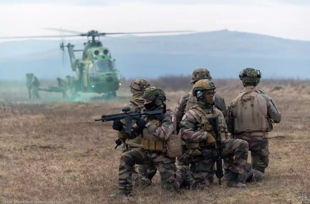 Soldats Français en exercice