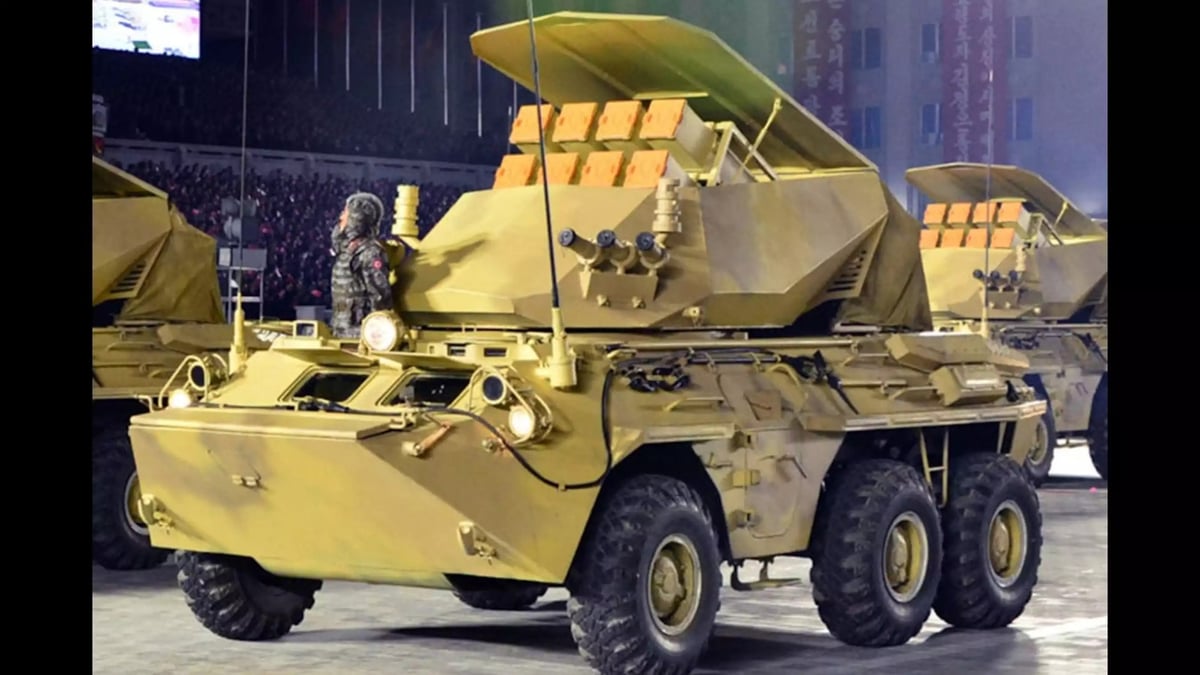 Véhicule blindé lance-missile antichars NLOS M2018 Bulsae-4 nord-coréen.