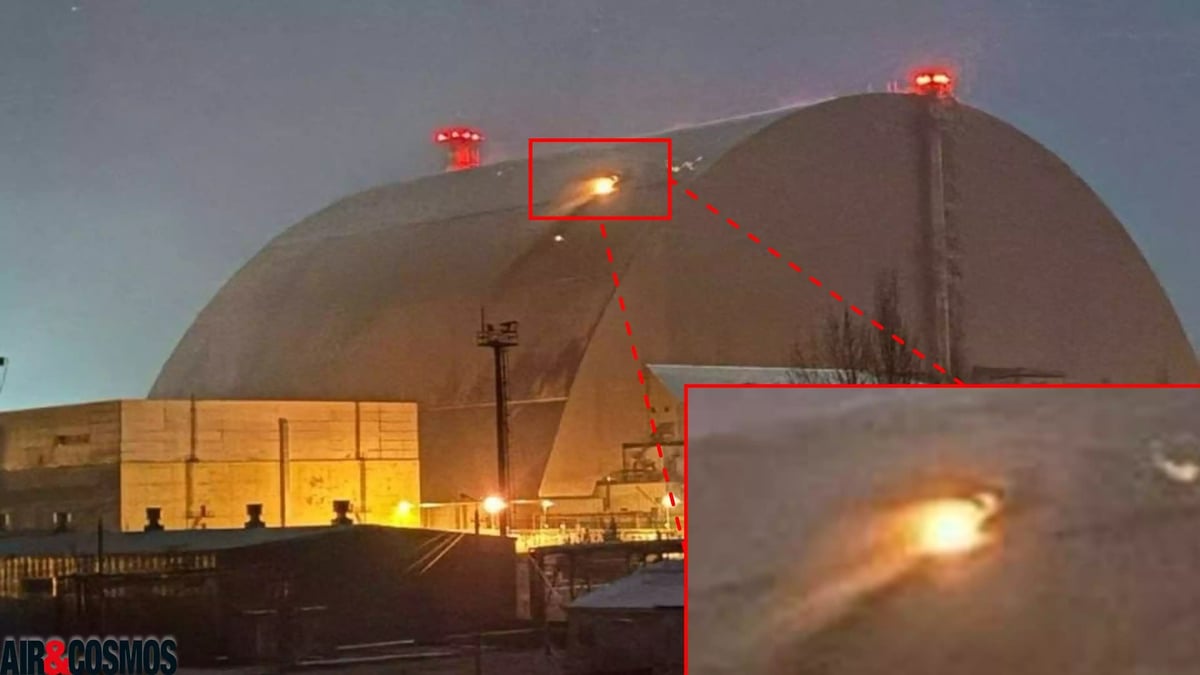 Le 14 janvier 2025, un drone suicide russe Shahed 136 a frappé l'Arche de Tchernobyl, provoquant un petit incendie.