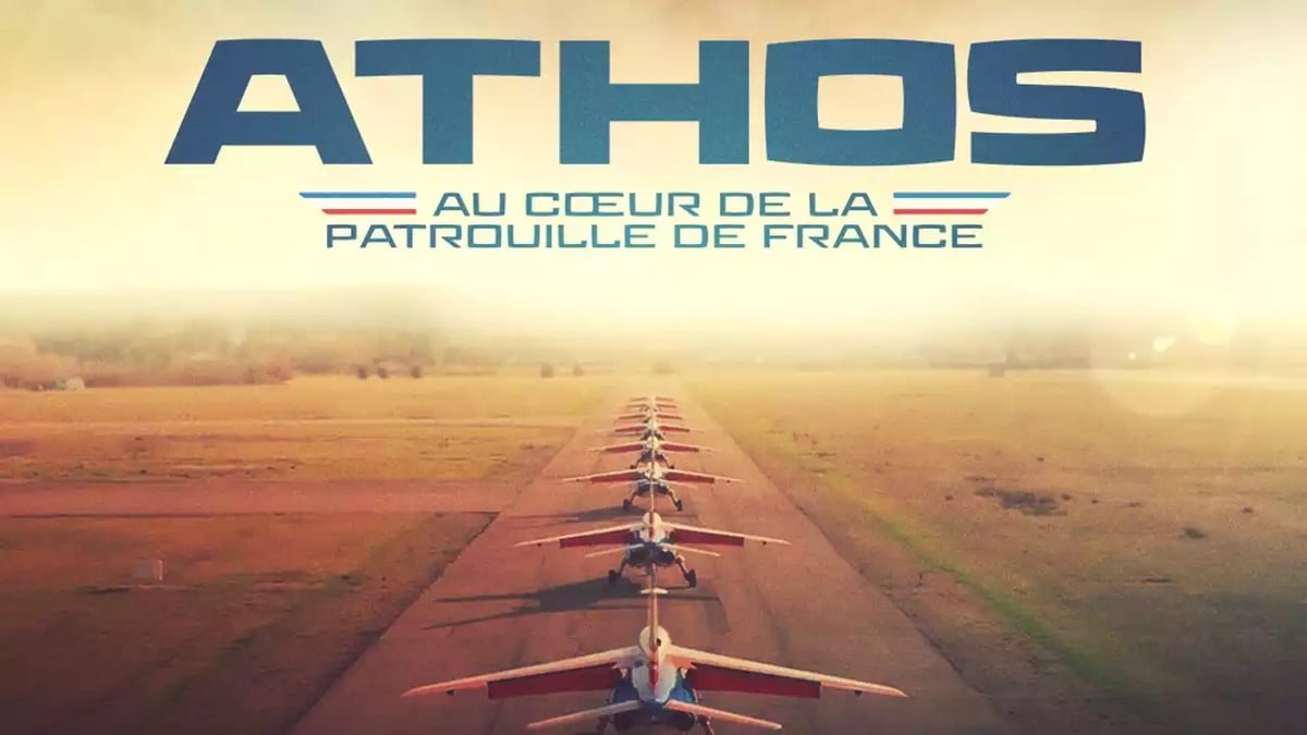 Affiche (partielle) du film "Athos - Au coeur de la Patrouille de France".