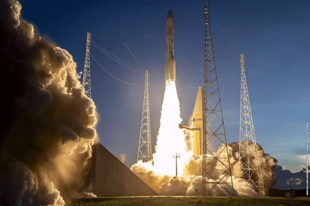 Décollage du vol Ariane 6 VA265 avec à bord Sentinel 1D