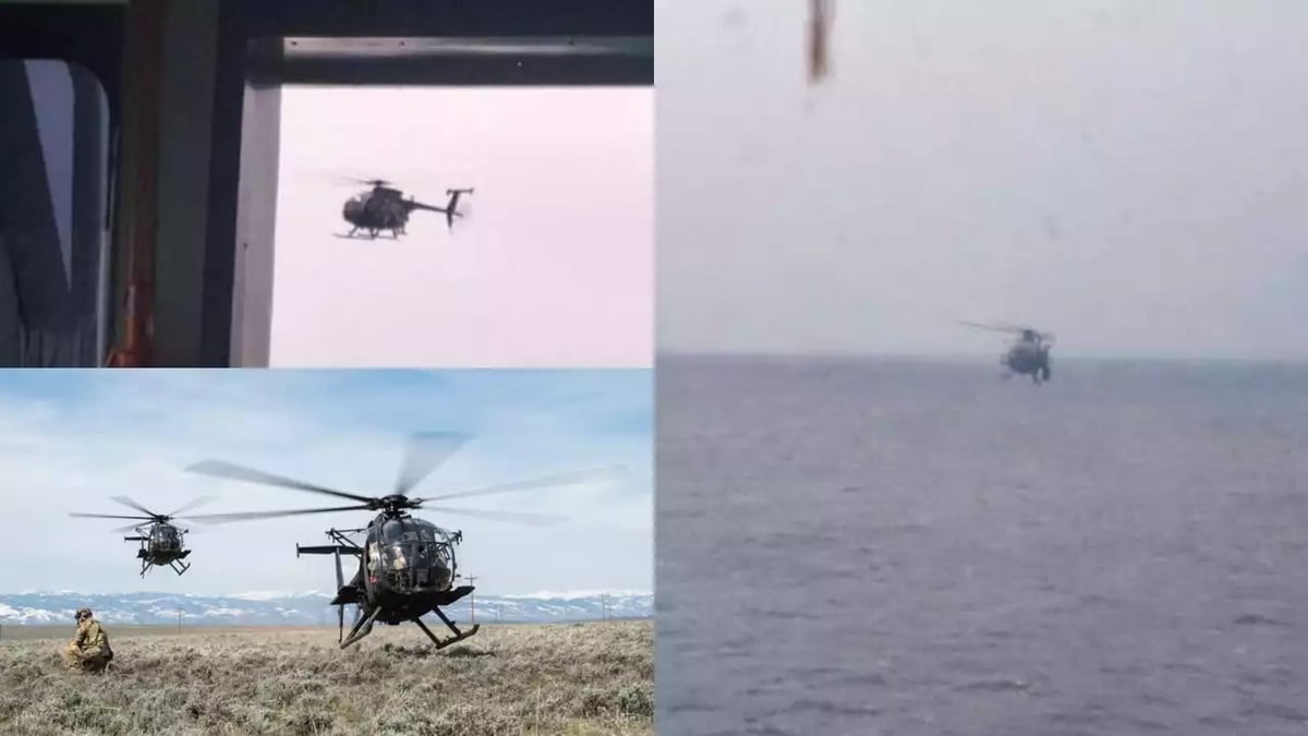 MH-6M Little Bird du 160th SOAR utilisé pour saisir le pétrolier Bella 1 (7 janvier 2026).