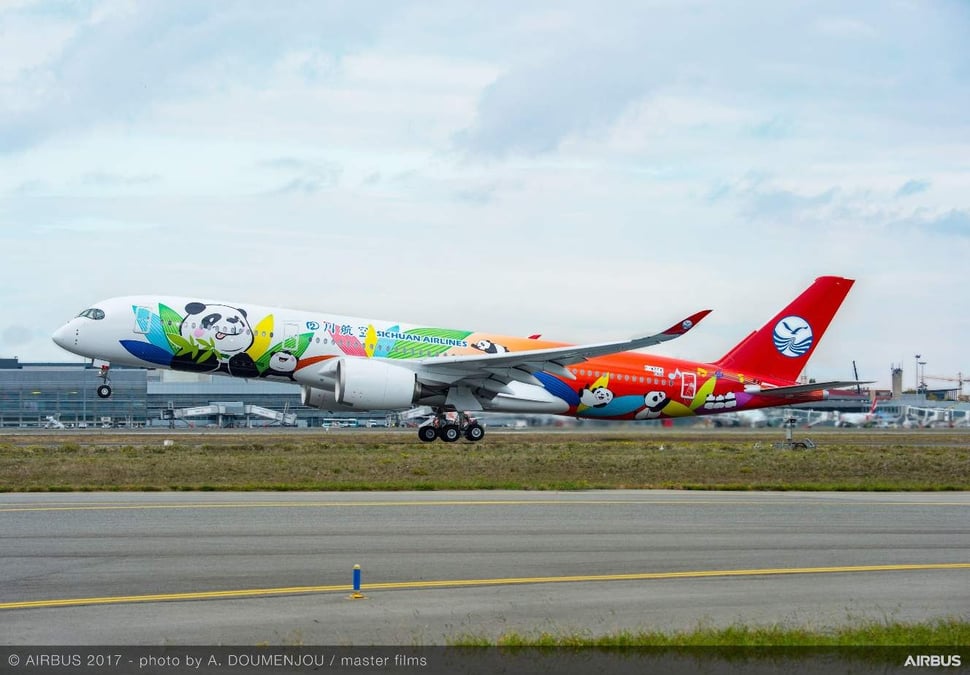 Sichuan Airlines A350-900.