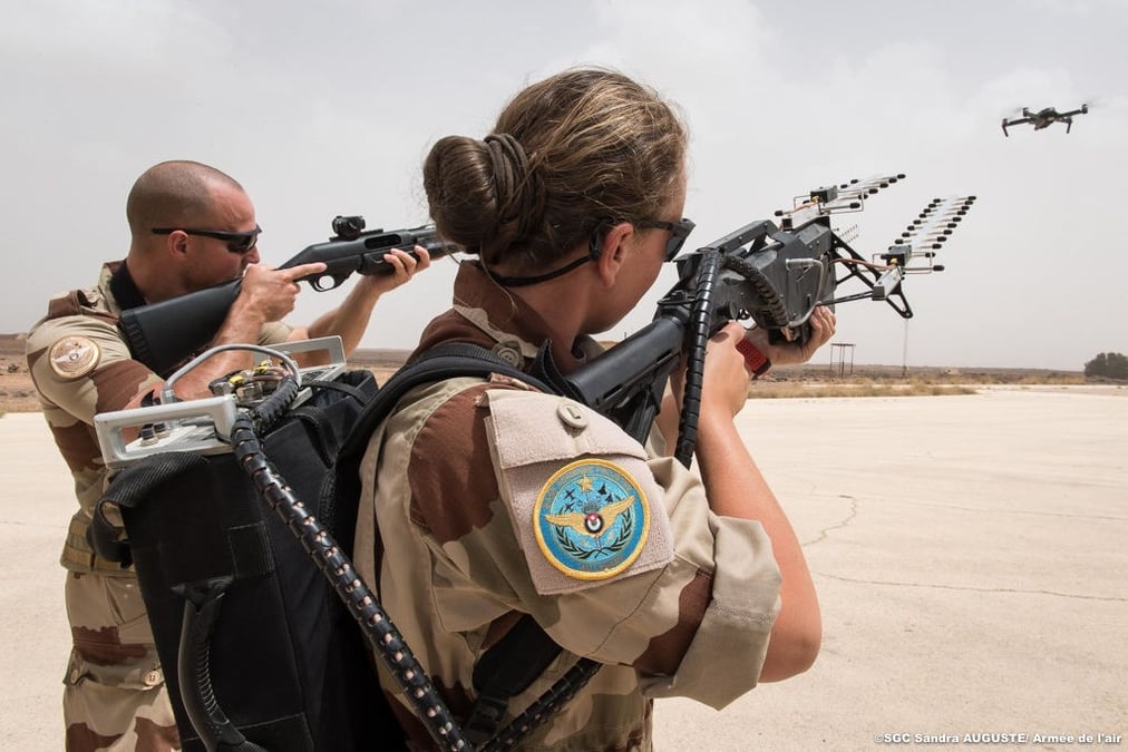 Le détachement protection de la BAP en Jordanie est formé à la lutte anti-drones.