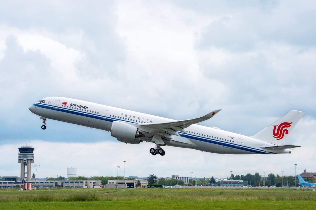 Airbus a remis à Air China son premier A350-900.