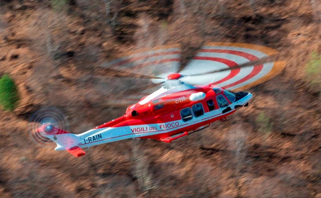 Les pompiers italiens ont reçu les deux premiers AW139.