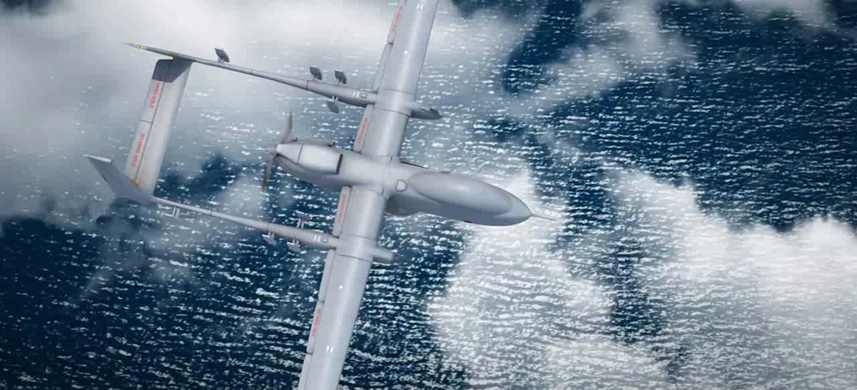 La version maritime du drone Heron peut désormais emporter deux nouveaux capteurs.