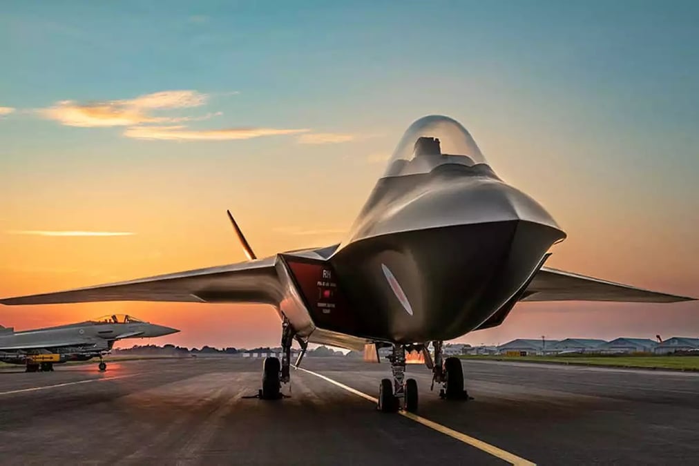 Concept du futur avion de sixième génération Tempest.