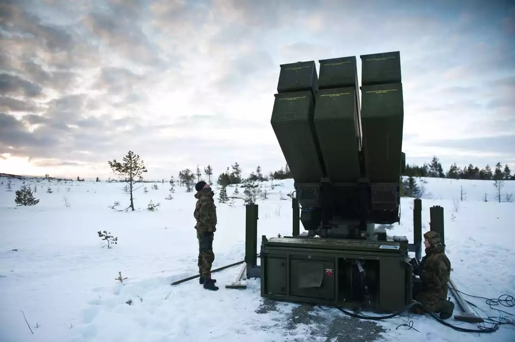 Une batterie lance-missile NASAMS.